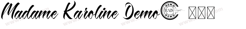 Madame Karoline Demo字体转换
